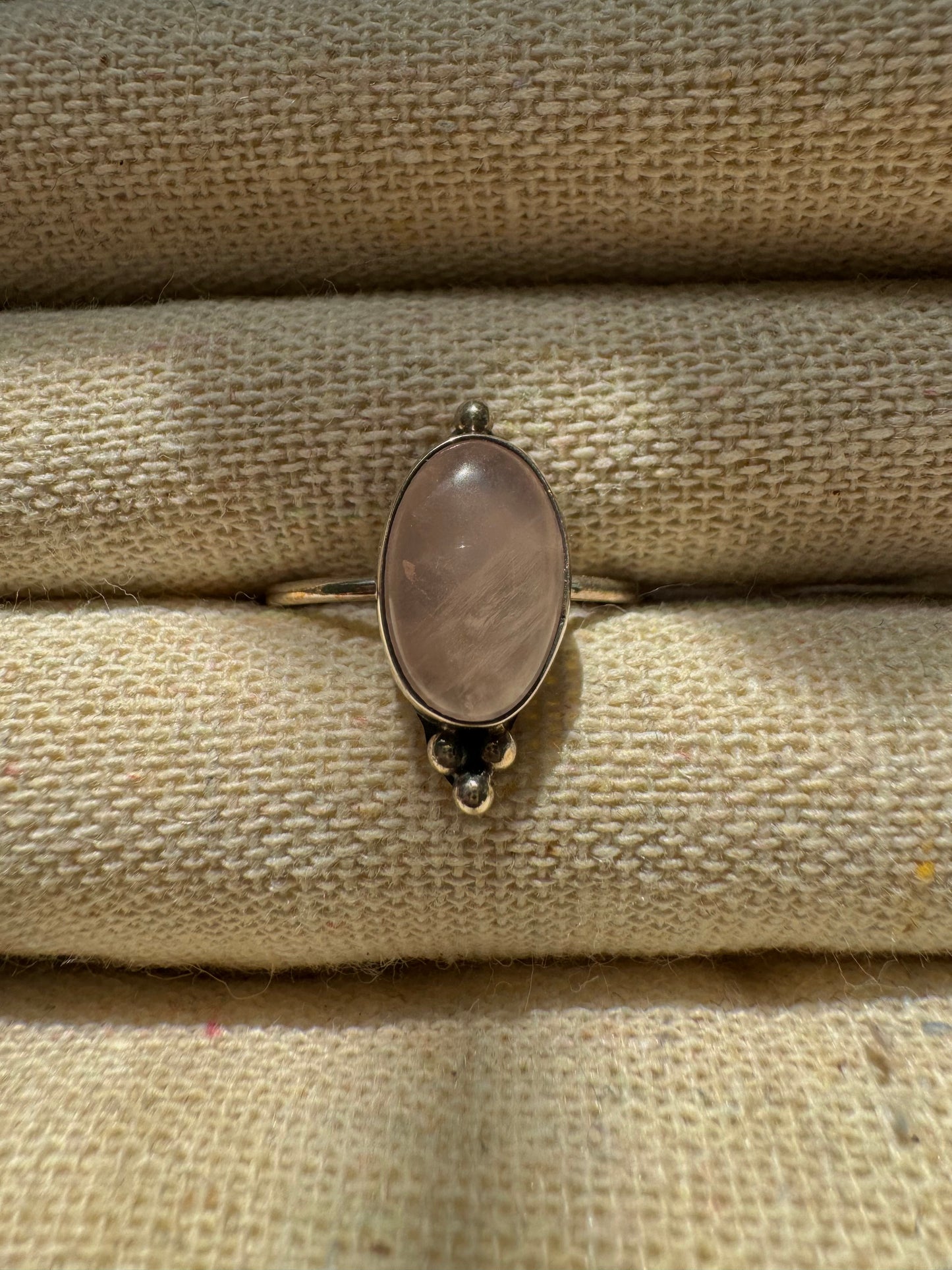 Bague Mawar 925 rose quartz