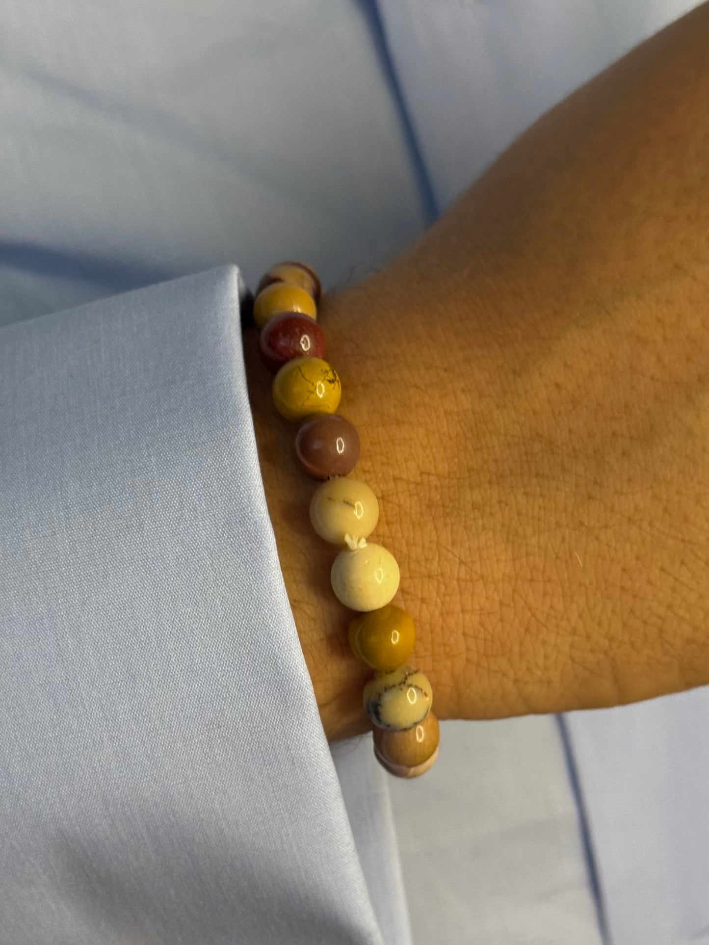 Bracelet Jaspe mookaite