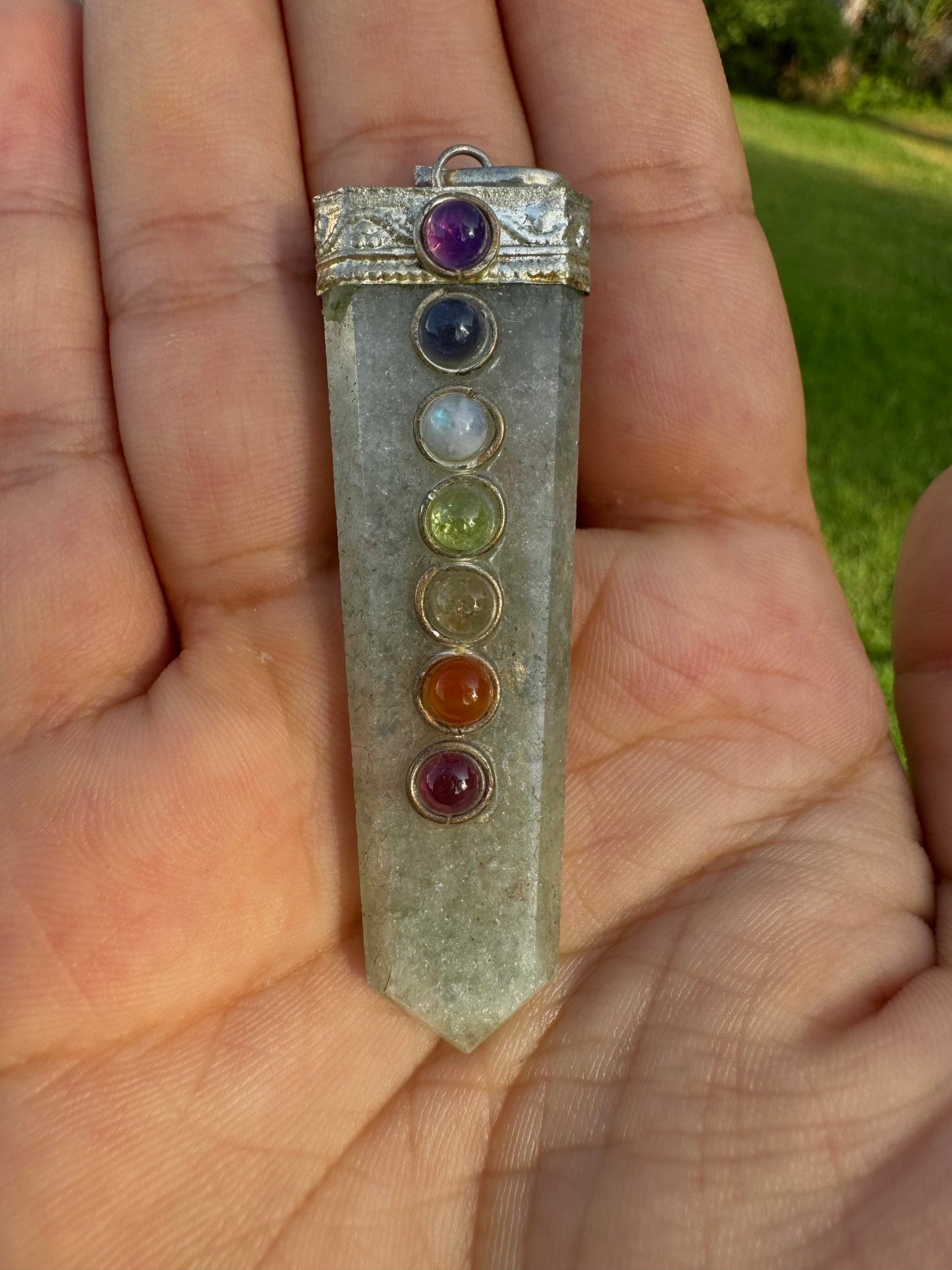 Pendentif aventurine 7 chakras