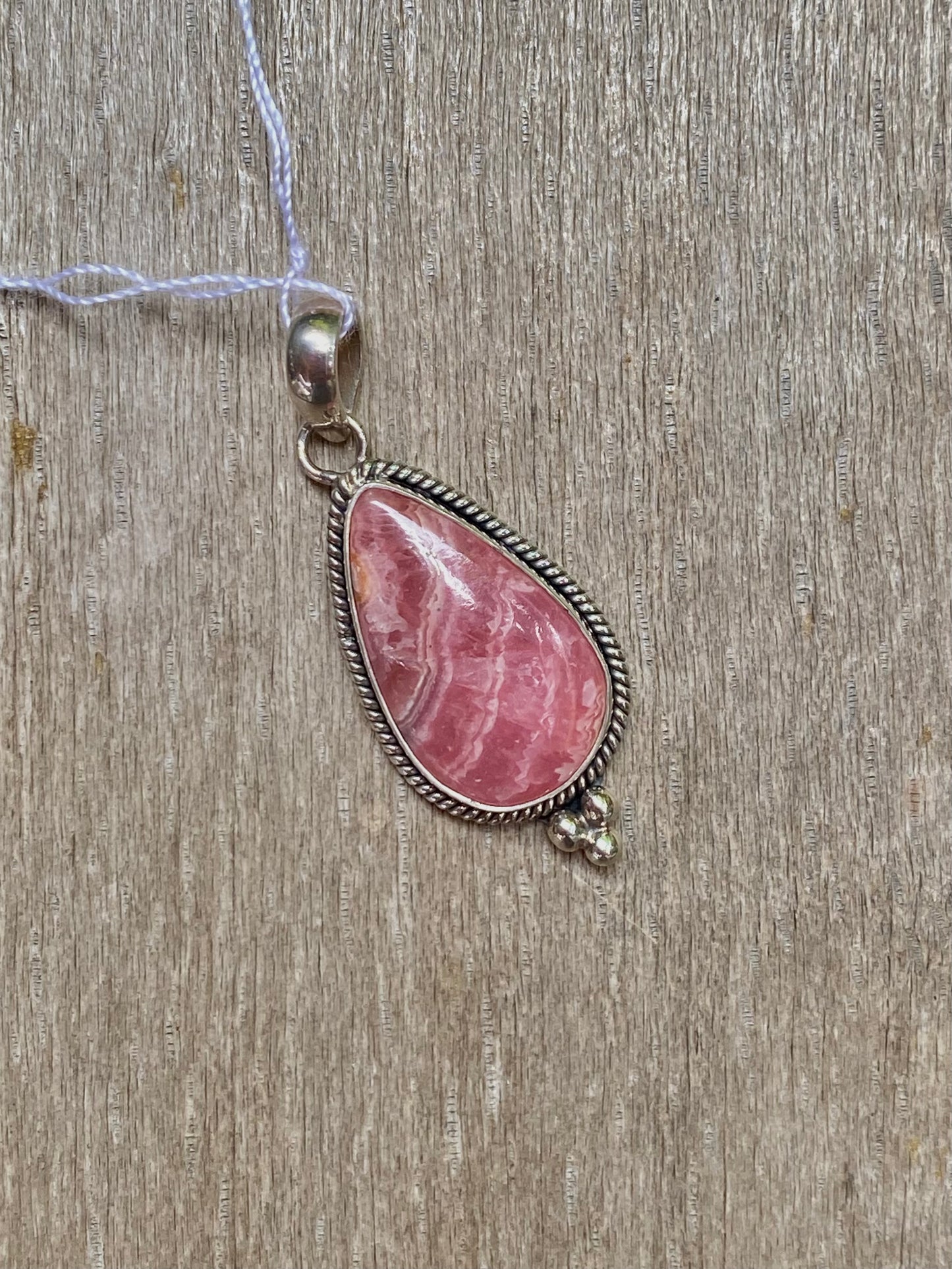 Pendentif Cinta 925 Rhodochrosite