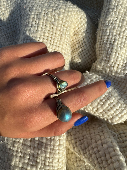 Bague labradorite