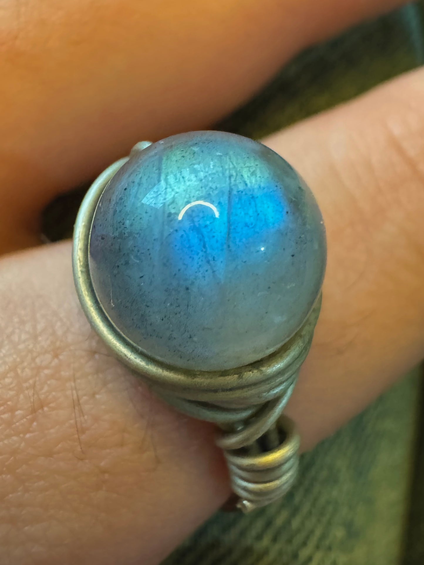 Bague labradorite