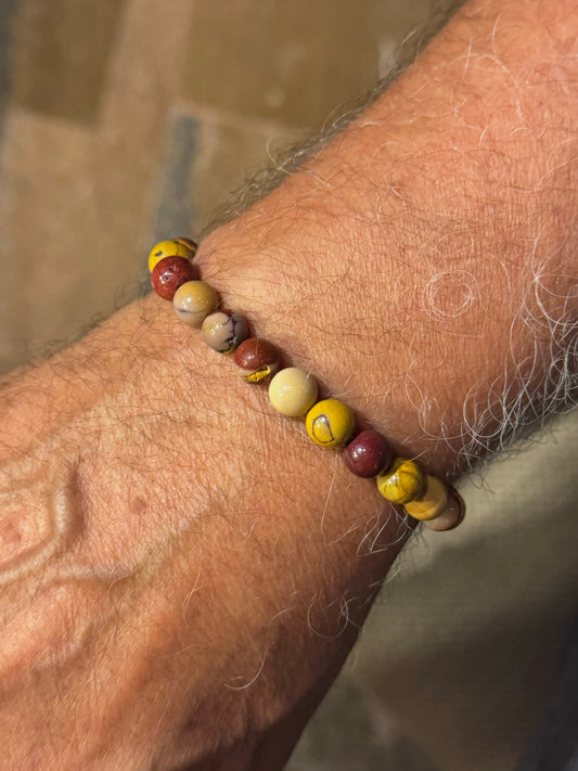 Bracelet Jaspe mookaite