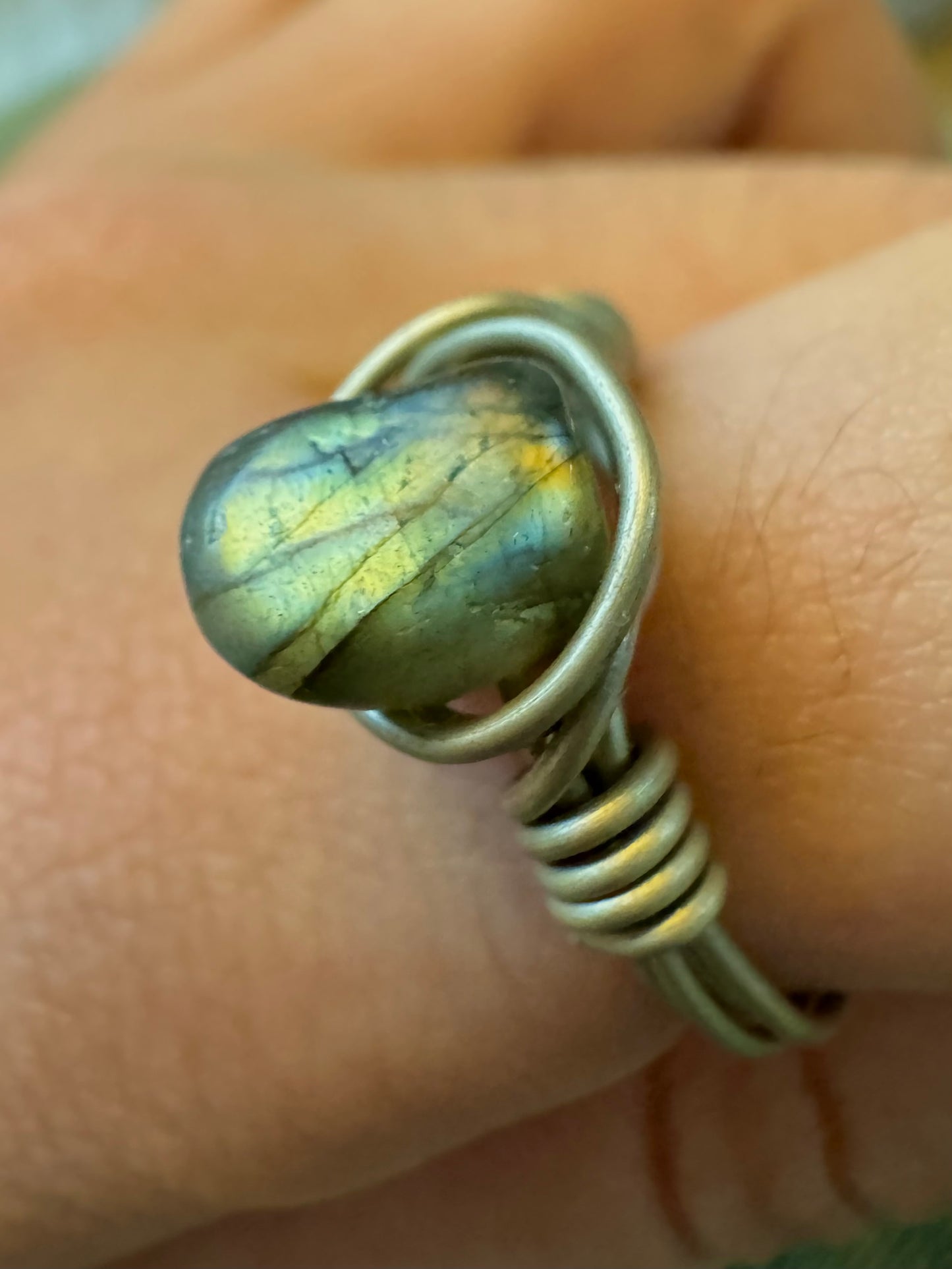 Bague labradorite